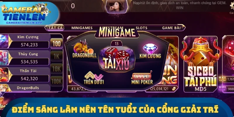 Điểm sáng làm nên tên tuổi riêng của cổng giải trí