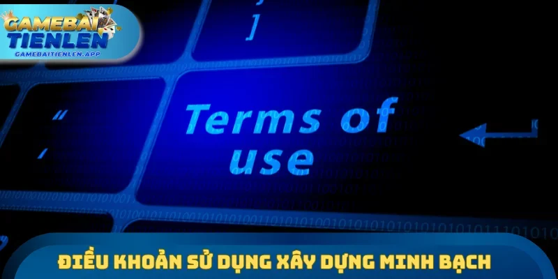 Điều khoản sử dụng xây dựng nền tảng minh bạch