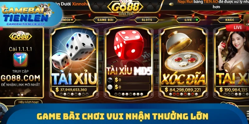 Game bài đổi thưởng chơi vui nhận thưởng lớn