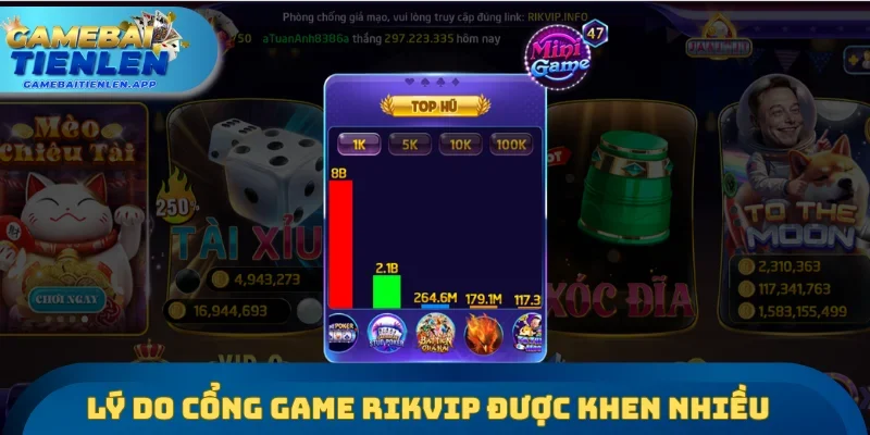 Lý do cổng game RIKVIP được nhiều người khen ngợi nhiều