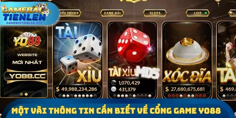 Một vài thông tin cơ bản cần biết về cổng game Yo88